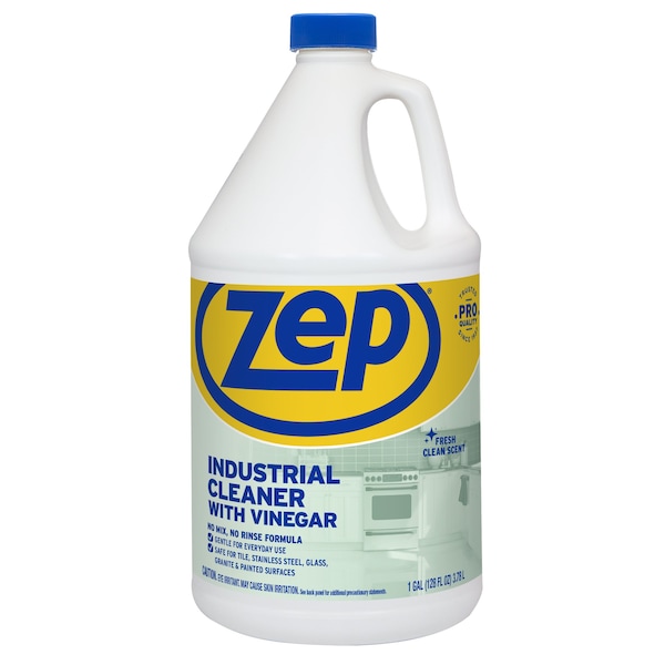 Zep IND CLEANER WITH VINEGAR, GL, 4PK R48410 Zoro